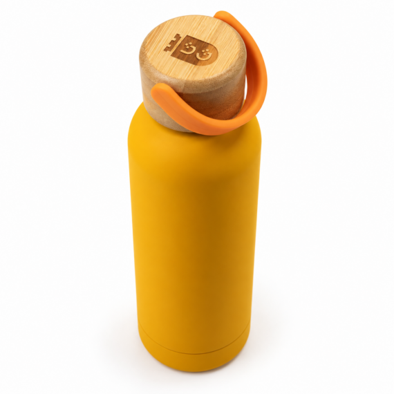 Butelka termiczna z uchwytem – 500 ml żółta